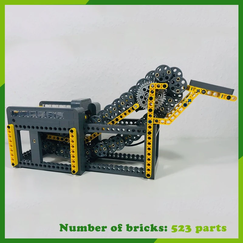 GBC Module Pulley Conveyor MOC Building Blocks DIY Bricks Model Collage Game Technology Creative Assemble Toys Xmas Gifts 523PCS