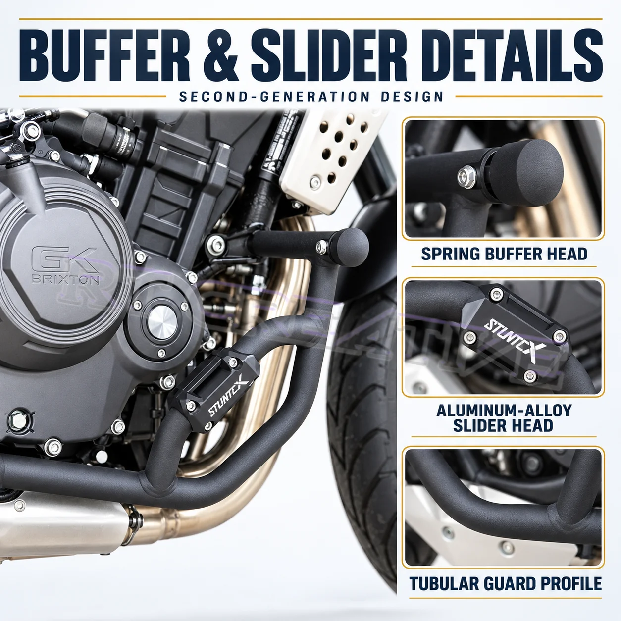 For Brixton Crossfire 500 Engine Crash Bar, Modified Frame Guard Protector Anti-Fall Slider Bracket