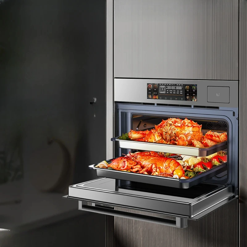 

Универсальная машина для приготовления на пару и выпечки, бытовая микроволновая печь для жарки на воздухе, встроенная паровая печь большой емкости