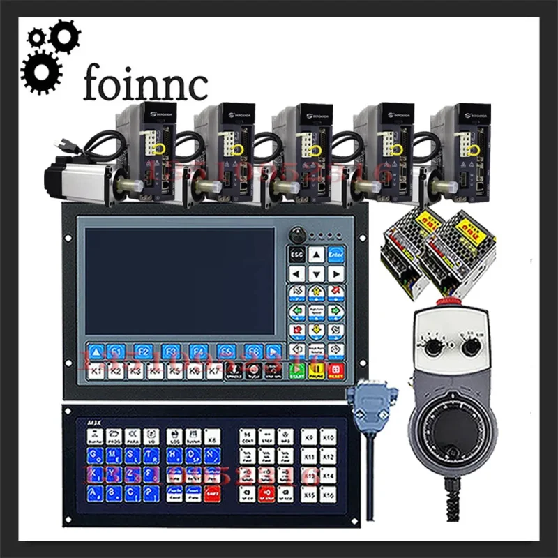 DDCS-EXPERTM350 3/4/5 axis CNC offline controller  750w 220v servo motor kit supports tool magazine replacement DDCSV3.1