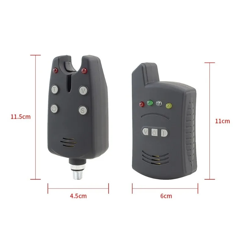 Wireless High Sensitivity Carp Fishing Bite Alarm Set with Bell