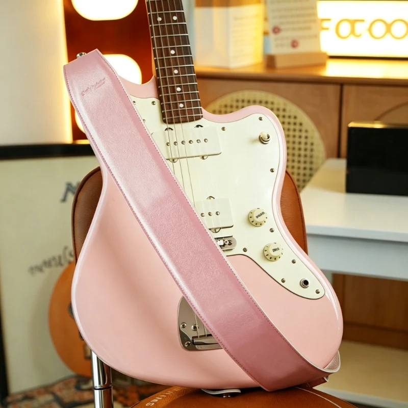 double-section-guitar-strap-widening-guitar-shoulder-strap-cowhide-decompression-bass-straps-stringed-instruments-accessories