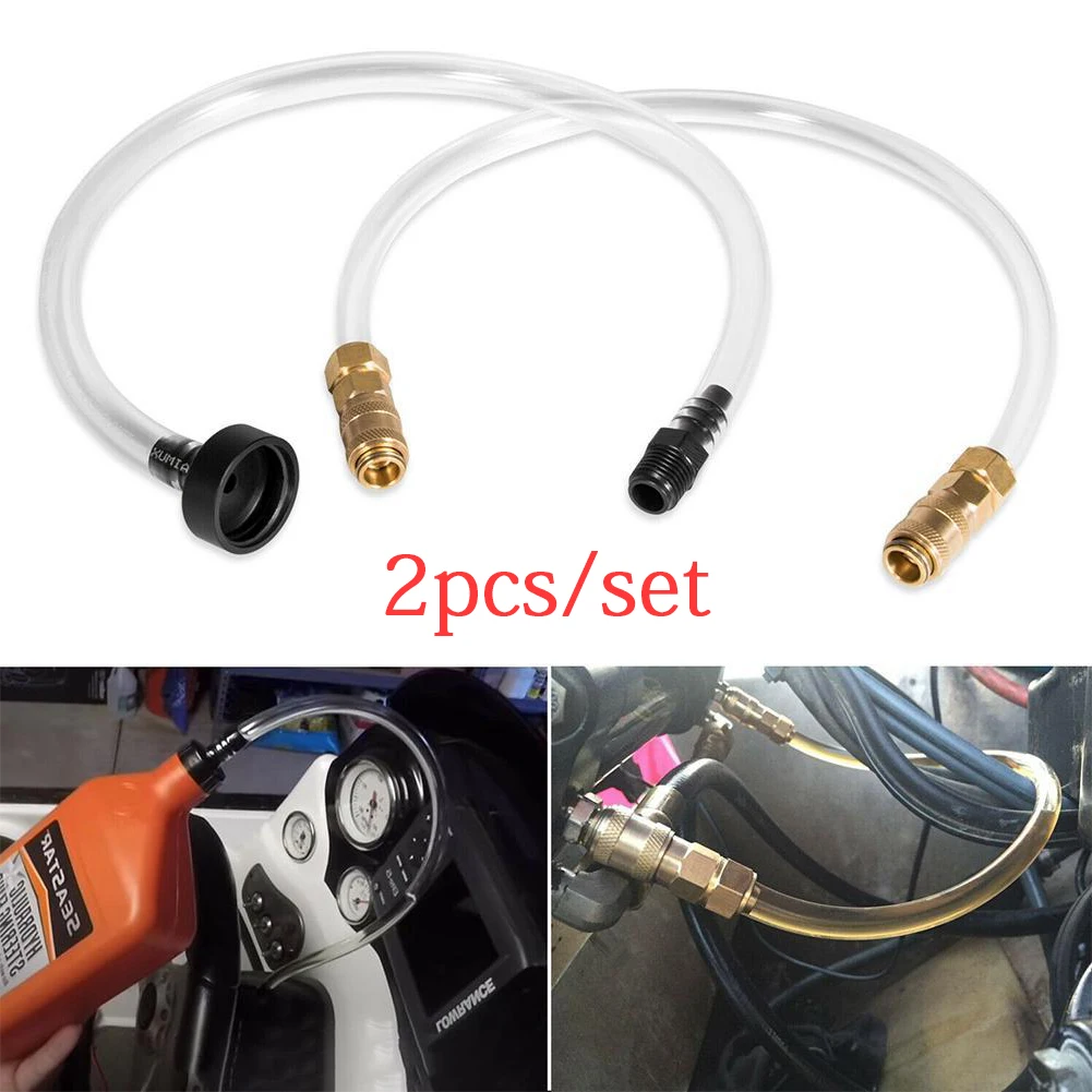 

MX (2Pcs/Set) Plastic Boat Bleed Kit Filler Kit for Seastar Hydraulic Steering Systems Refilling Marine Boat Yacht Accessories