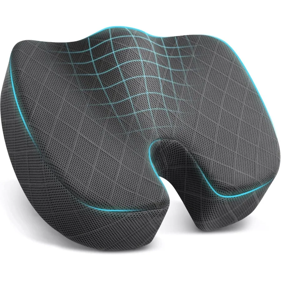 

Seat Cushion - for Office Chair Car Seat Airplane Bleacher - Sciatica and Coccyx Pain Relief Desk Chair Cushion for Long Sittin