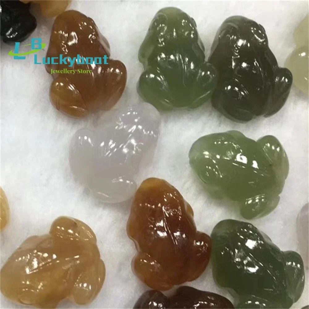 

Hetian нефритовые животные в форме лягушки карамельного цвета дымчато-фиолетовые аксессуары