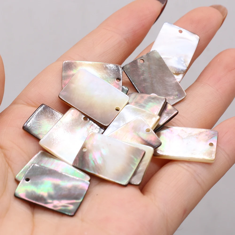 10Pcs Natural Shell Pendant Mother Of Pearl Drop-Shaped Flower shape Pendant For Jewelry Making DIY Necklace Earrings Accessory view 3