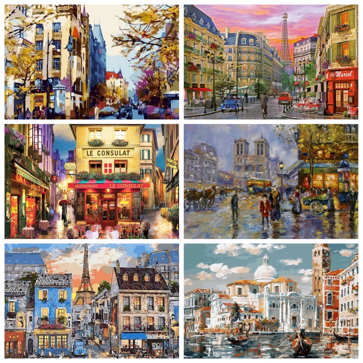 

1000/500 Puzzles Decor Urban Landscape Handwork Jigsaw home decoration festival gifts