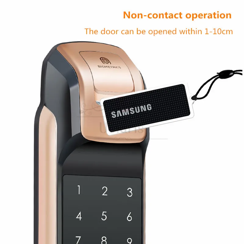 Samsung Fingerprint Smart Lock With RF TAG Stick Card Magnetic IC Cards Key Unlock Digital Doorlock For SHS-H And SHS-P Series