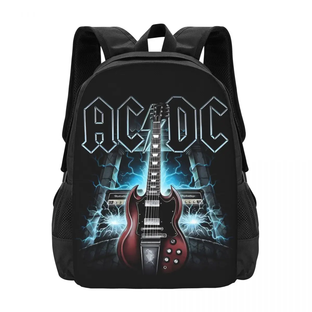 AC/DC Rock Band Travel Laptop Backpack, Business College School Computer Bag Gift for Men & Women