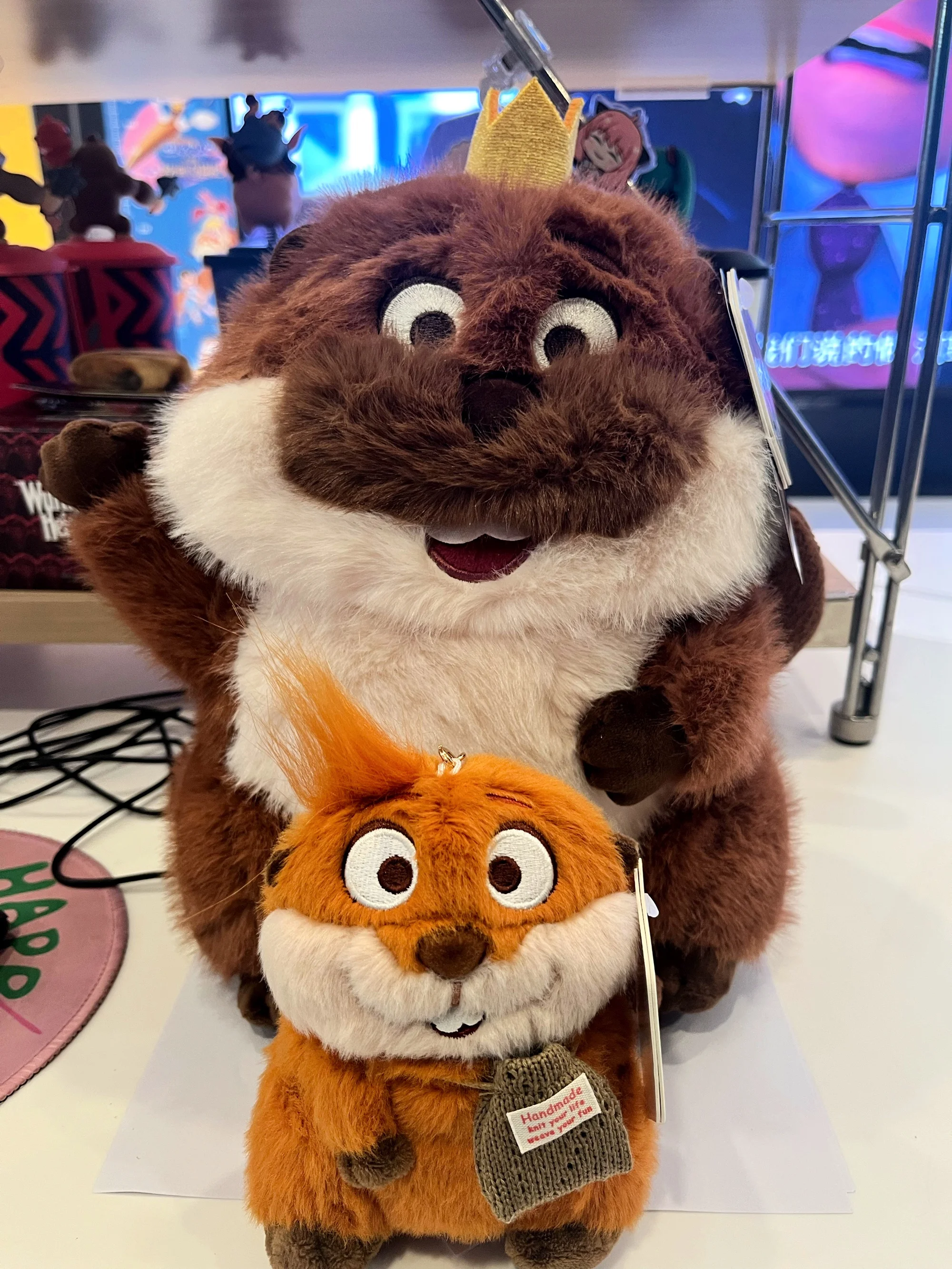 

Potdemiel Hoppers Beaver Transformation Project Stuffed Doll Cuddly Plush Animal Comfort Hug Toy Pendnat Ornament For Fans Toy