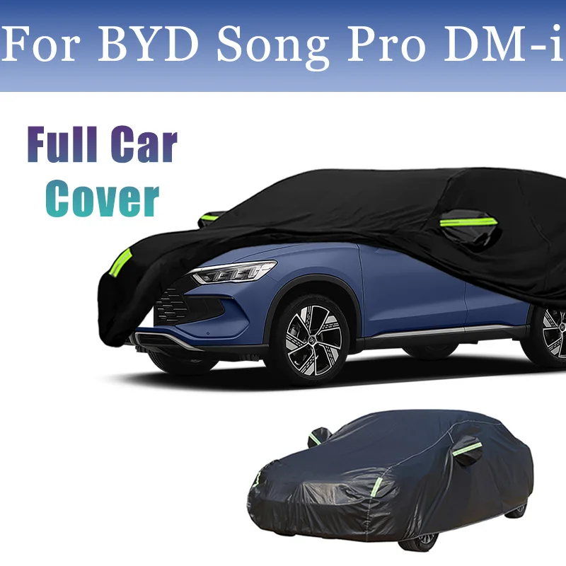 

Автомобильный чехол на заказ, подходит для BYD Song Pro DM-i, водонепроницаемый, всепогодный, для автомобилей, полный внешний чехол, защита от солнца, дождя и снега