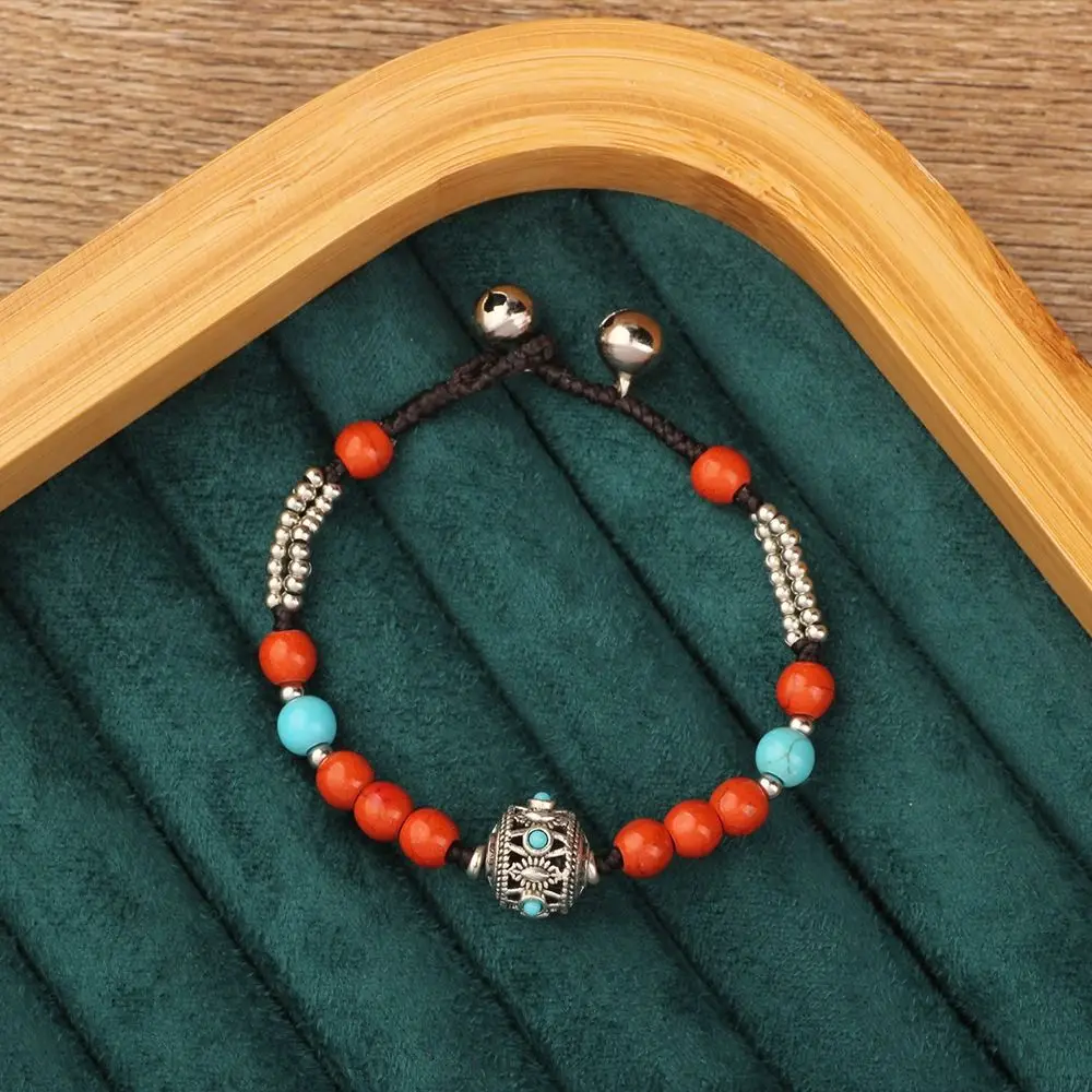 Colorful Tibetan-style Bracelet Nepal Tibetan Style Retro Bohemian Bracelet Exotic Elegant Vintage Beaded Bracelet Jewelry