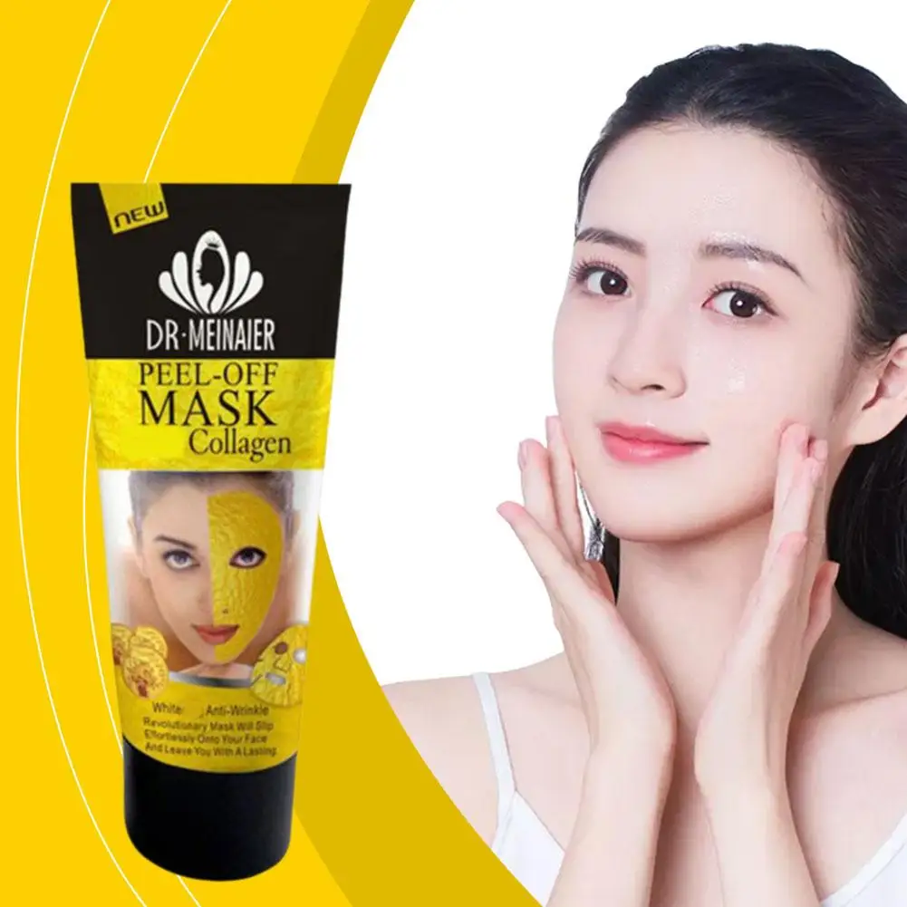 24K Gold Peel-Off Mask Collagen Anti Aging Wrinkle Lifting Firming Moisturises Deep Cleansing Fine Lines Mask For All Skin A6X3