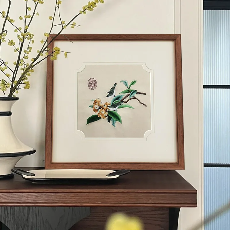 Suzhou embroidery new Chinese-style hanging paintings, intangible cultural heritage embroidery pieces mounted
