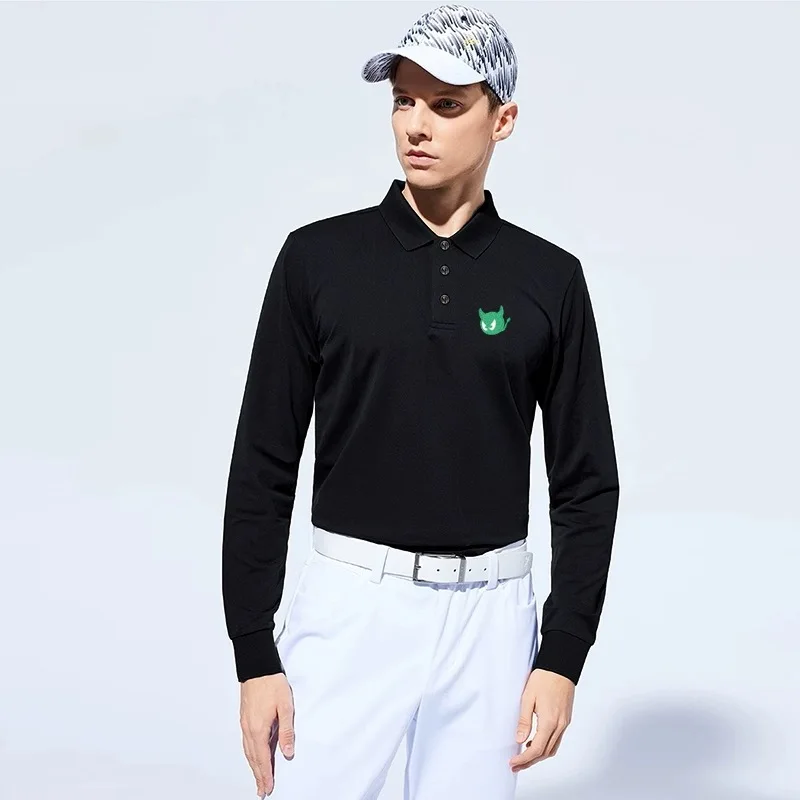 

Timeless Golf Polo, Embroidered Long Sleeve Design in Premium Cotton, Unisex Versatile Wear