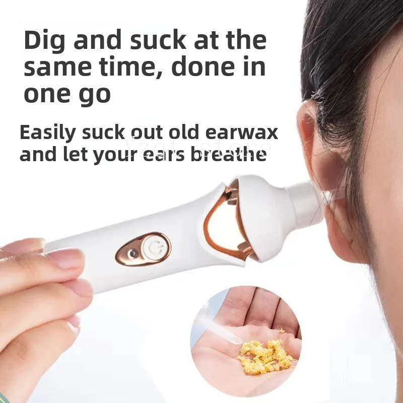 Electric ear plucking artifact sucks earwax plucking ears Adult ear plucking Children's visual luminous earwax cleaner ear