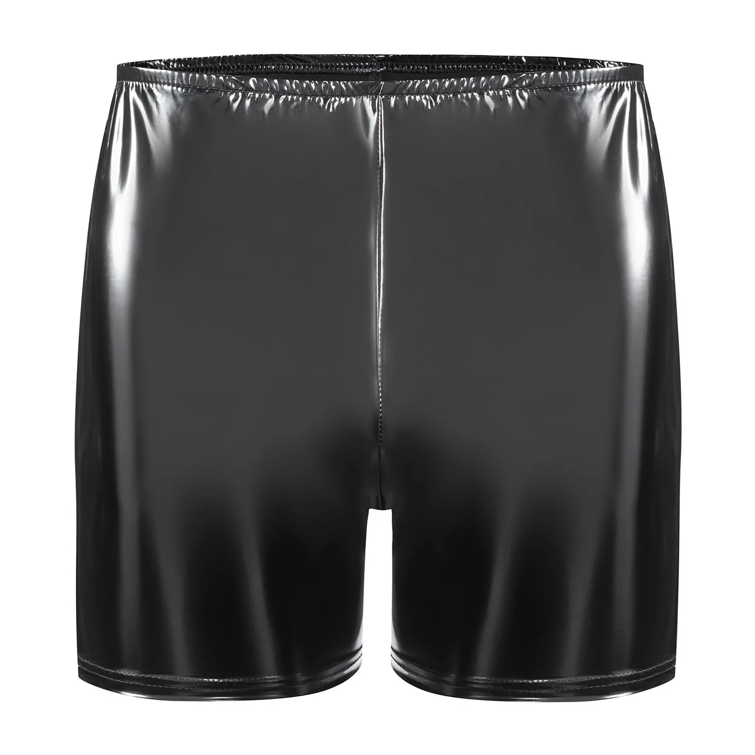 Plus Size 5XL Red Black PVC Leather Men's Shorts Side Zipper Casual Punk Style Boxer Summer Fashion Trend Clubwear for Men New