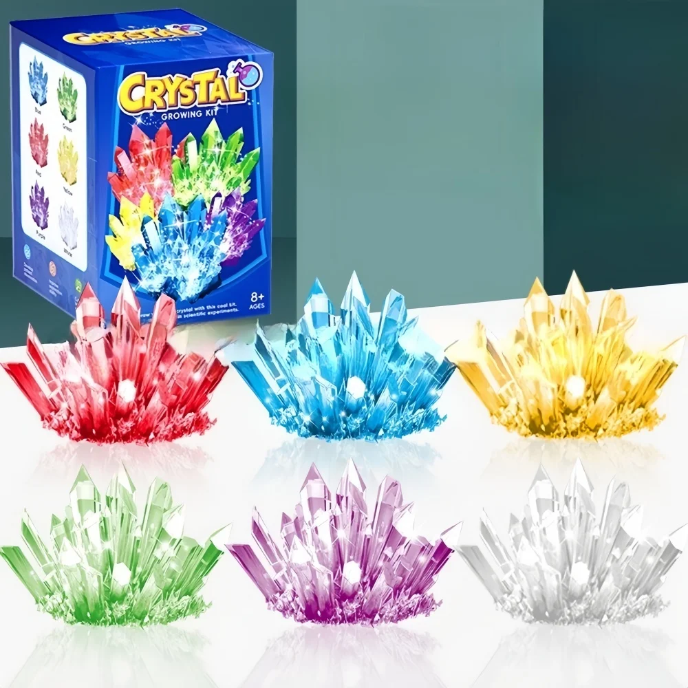 Modèle de culture de cristaux 1G, kit scientifique, sélection de cristaux de différentes couleurs, jouets éducatifs STEM, cadeaux pour garçons et filles