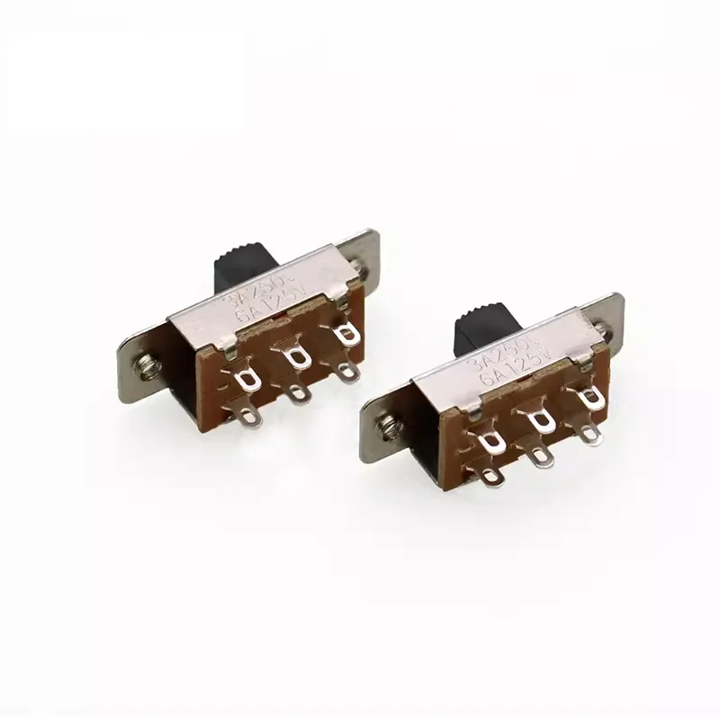 Toggle switch SS22L05 6-pin 2-stop SS23F19 6-pin 3-stop handle height 8/9mm car refrigerator large current toggle sliding switch