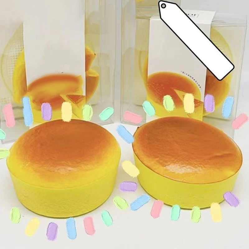 Creative Simulated Steamed Cake Slow Rebound Pinch Decompression Vent Toy Squish Slow Rising Relief Stress Toy For Children Gift