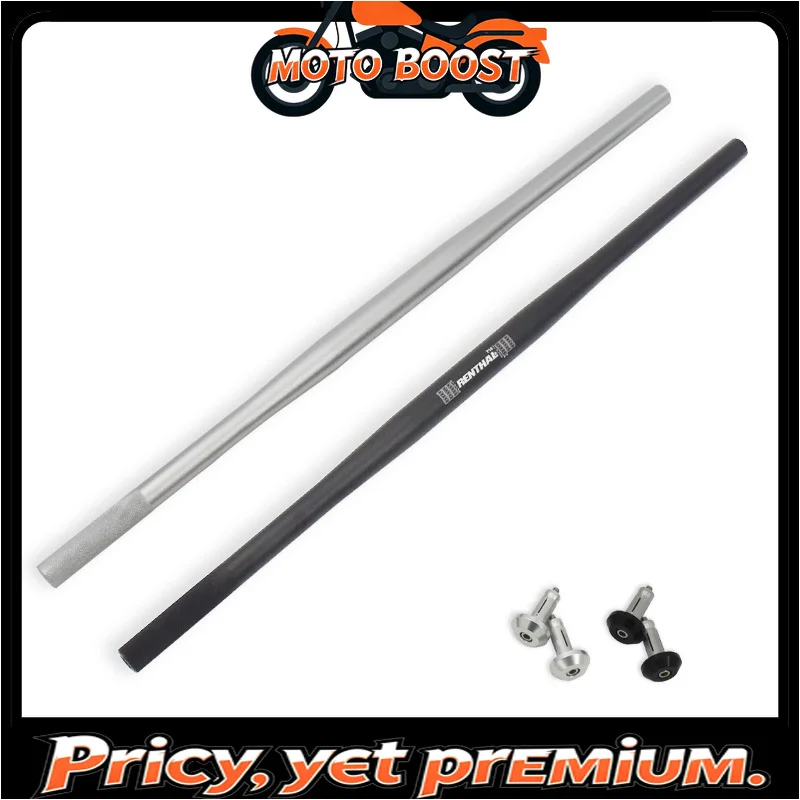 【Premium quality】720MM Dia 22-28mm Vintage Motorcycle 6061 Aluminum Alloy Flat Line Handle Bar for RE3 Hyosung GV300