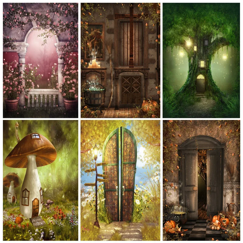 SHENGYONGBAO Fairy Tale Wonderland Forest Jungle Fairy Dreamy Photo Backdrops Photography Backgrounds Photo Studio 210404MHT-02