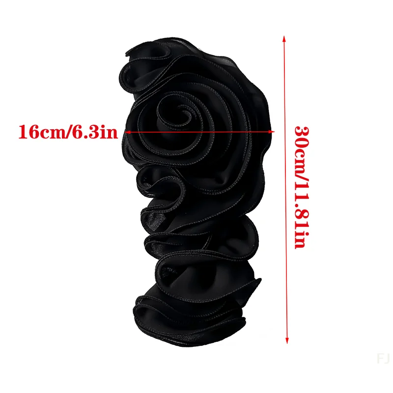 [YU] décoration florale 3D Patch de fleur fait à la main bricolage poitrine fleur couture Applique pour accessoires de robe de mariée