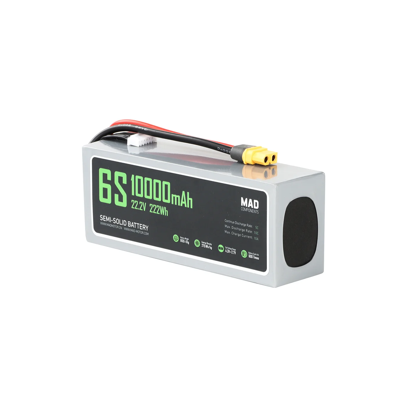 ATV  6S 10Ah Semi Solid State Lithium-ion Drone Battery Higher Energy Density For UAV Drone