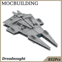 Dreadnought Model Space Star Science Fiction Movie MOC Building Block Bricks Toys for Kids Birthday Gift