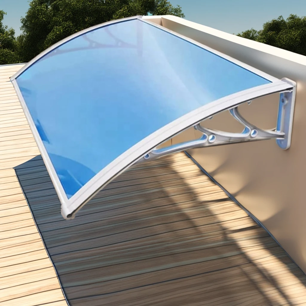 Techo impermeable del toldo de aluminio de policarbonato del metal de la terraza del balcón de 2,5 mm con el techo de policarbonato
