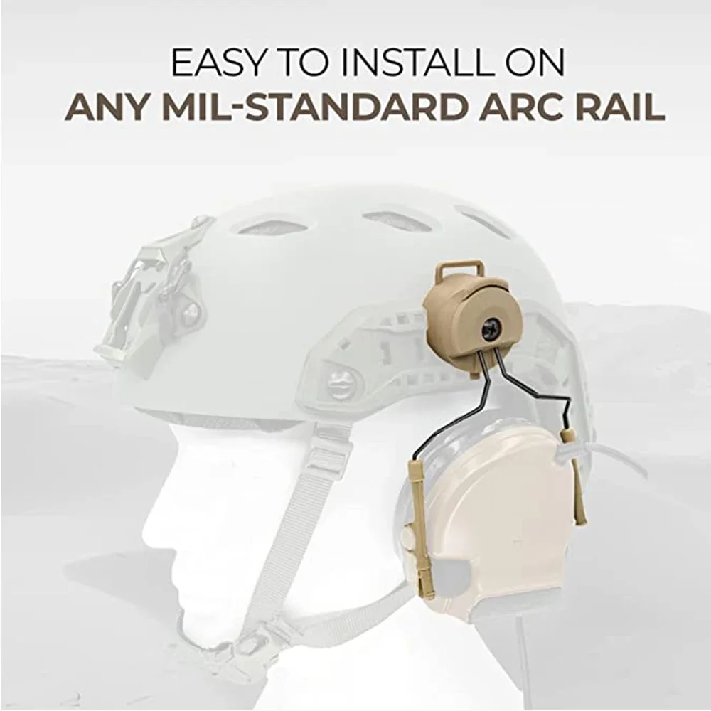 Comtac I e II ARC Adaptador, Acessórios para Capacete Tático, Rail Suspension Mount Version, Tactical Headset
