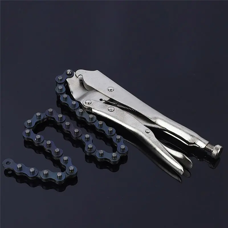 ABVT-Chain Pliers, Extended Multifunctional Industrial Grade 10-Inch Universal Chain Type Pipe Clamp Wrench