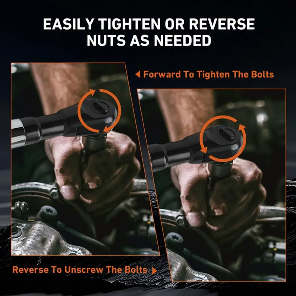 for Quick Change Tool Torque Tool Confined Areas Dual-Material Grip Dust Resistant Gear Lightweight Design Non-Slip Handle For