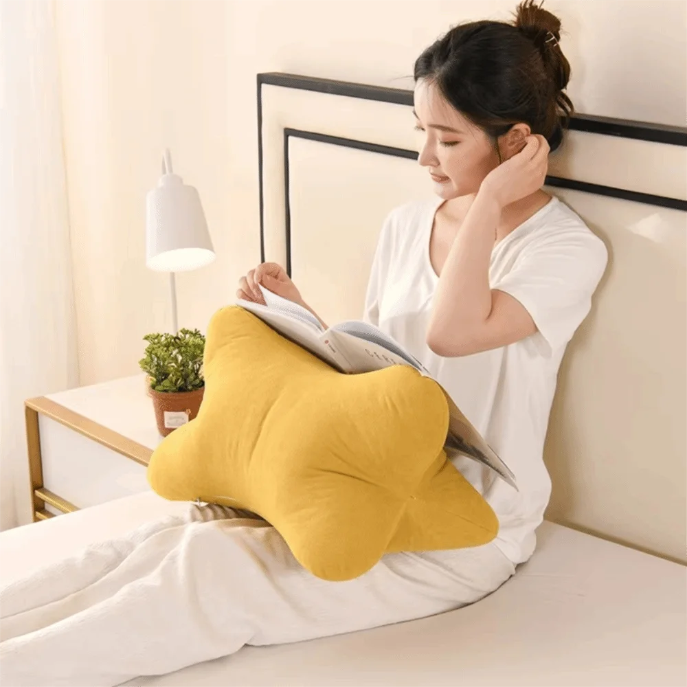 Triangular Bone Shape Cervical Support Pillow PP Cotton Filling 3D Lumbar Pillow Anti-clumping Puffy Neck Contoured Pillow