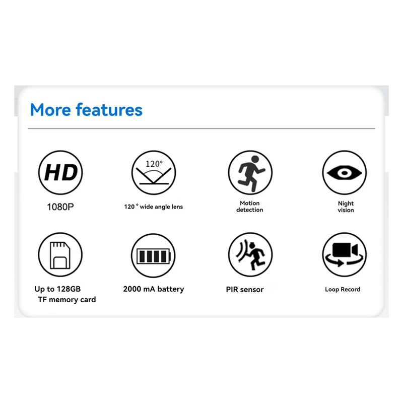 MD37 واي فاي كاميرا صغيرة IR-CUT للرؤية الليلية مصغرة كاميرا الفيديو جيب الشرطة الجسم كام PIR كاميرات الدراجة كاميرا ويب رياضية #1
