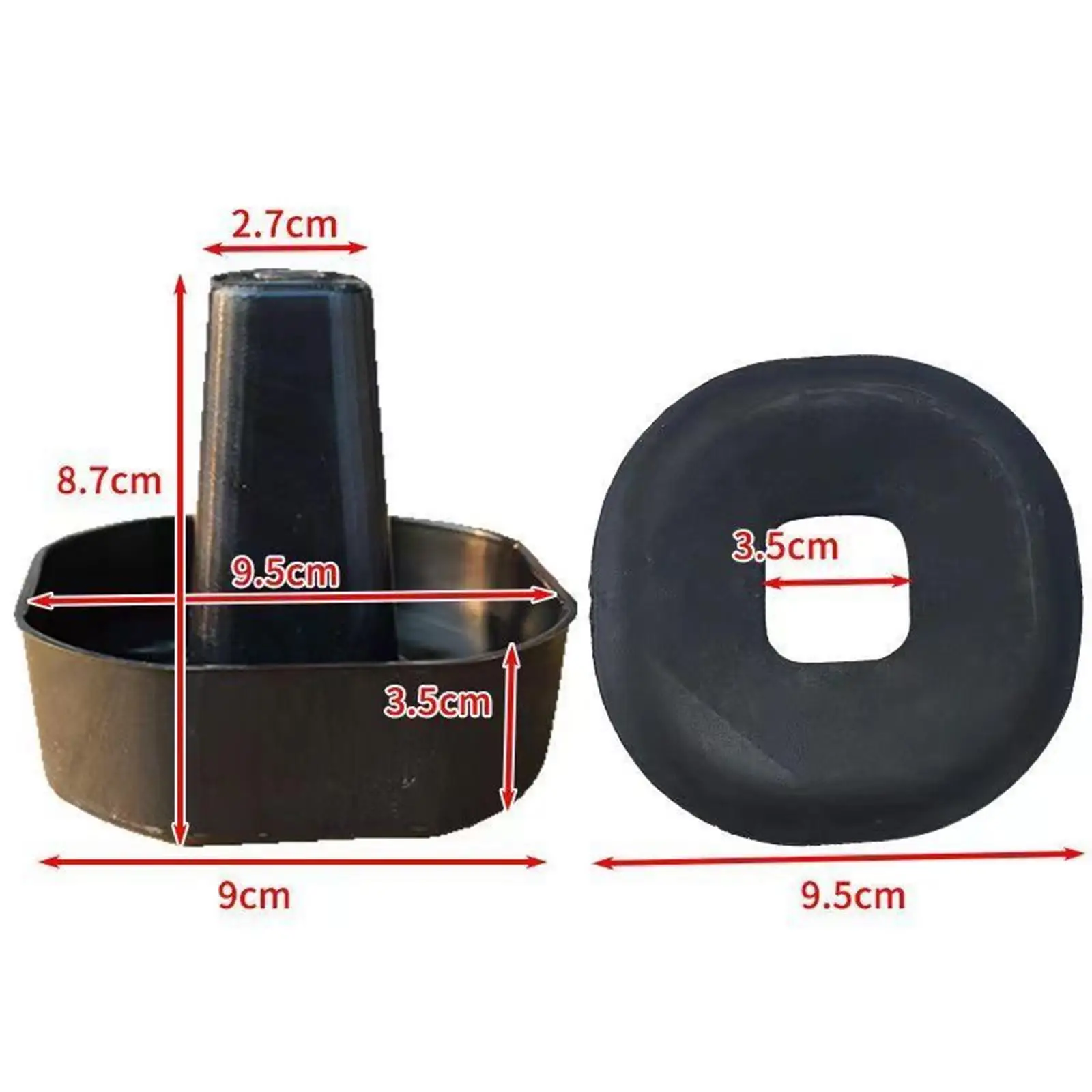 Hive Support Stand Black ABS Waterproof Base Lifting Feet Beekeeping Equipment for Complete Beehive Indoor Outdoor