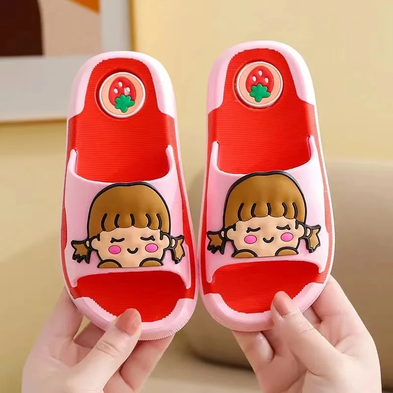 Kinder hausschuhe mädchen sommer mädchen sandalen indoor anti-skid weiche sohlen haushalt baby nette kleine prinzessin baby