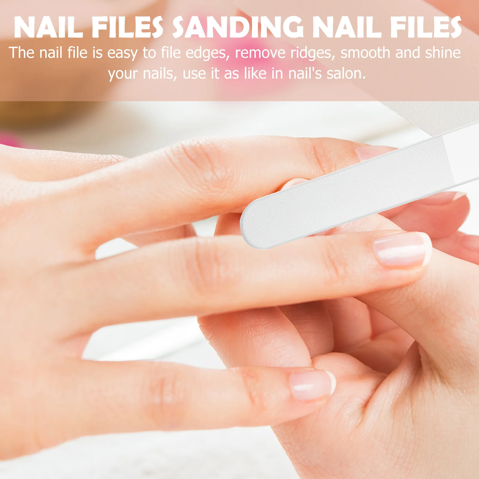 

4Sets Nail Files Nano Glass Portable Manicure Polishing Tools Nails Salon Quality Nail Files Pedicure File