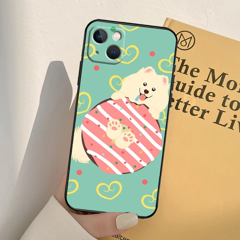 Etui Samoyed Puppy do iPhone'a 16 15 14 Pro Max Plus 13 Pro Max 11 12 Mini Cover Coque — zdjęcie 4