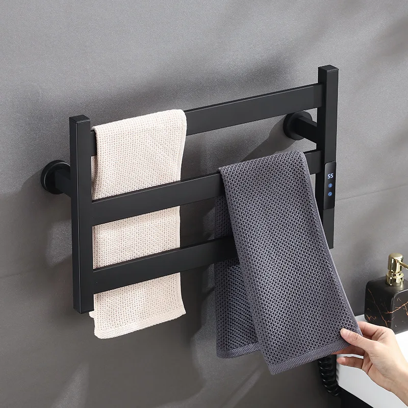 

Waterproof electric heating towel rack, stainless steel heated constant temperature towel rack, Hole-free installation GN965WJ