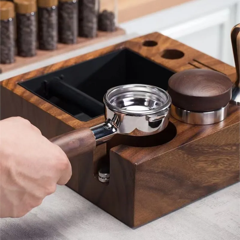 Imagem -06 - Multifuncional Espresso Knock Box Coffee Organizer Fit For Storage Tamper Distribuidor Portafilter Puck Screen