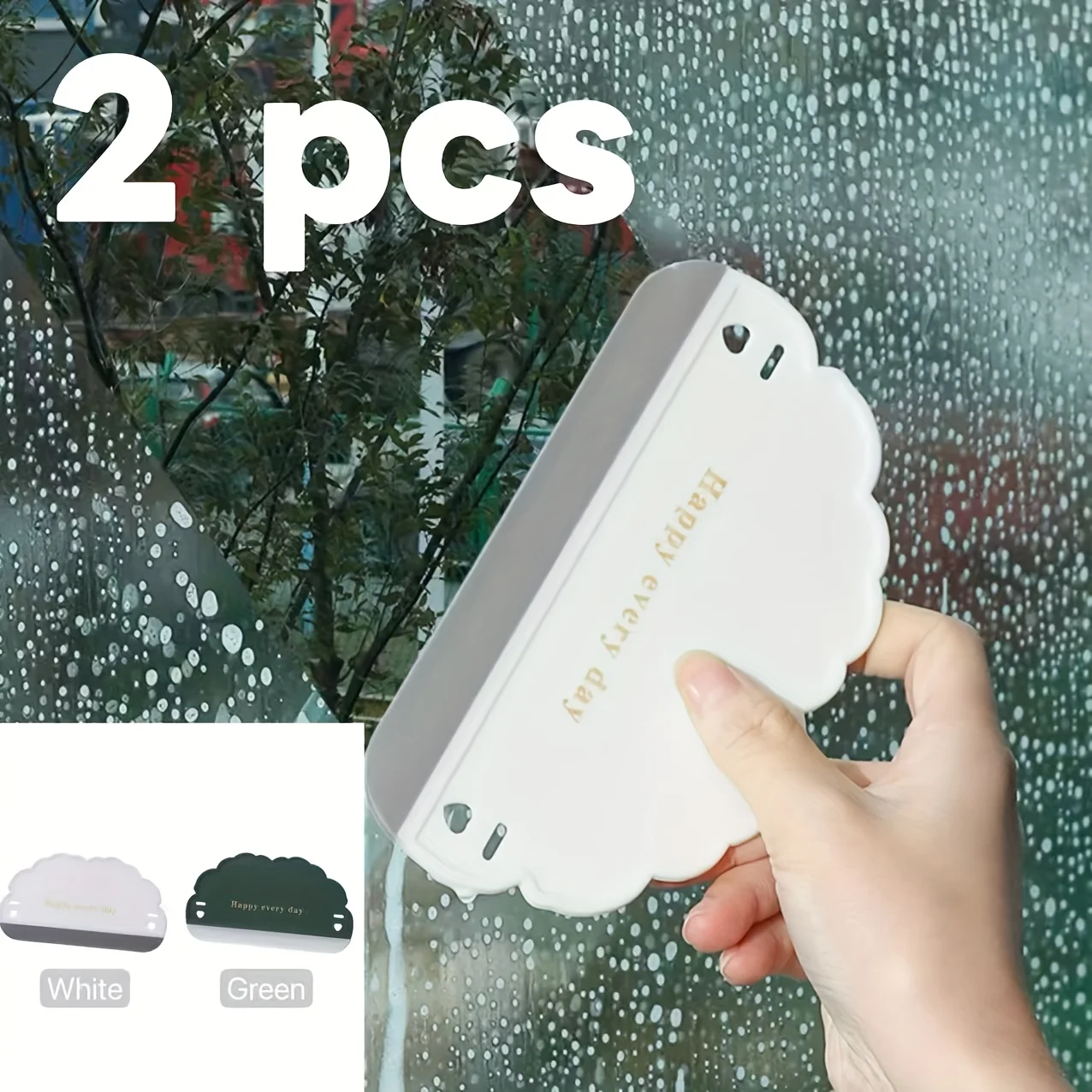 

2 шт. Силиконовые скребки Cloud — мягкие, не царапающиеся инструменты для чистки ванной и кухни с компактным дизайном, удобные в использовании отверстия,