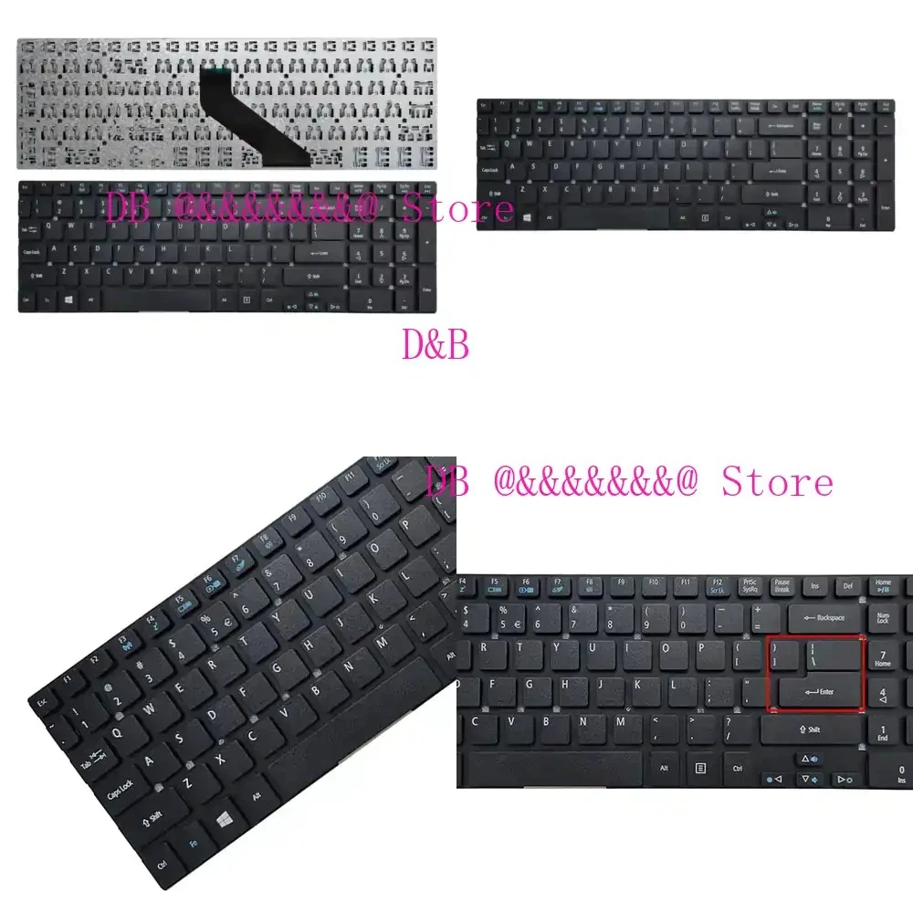 NUEVO teclado para portátil con diseño estadounidense/ruso para Gateway NV55 NV57, compatible con 5830 5830T 5830TG V3-571 V3-571G V3-551 V3-771G 5755 5755G