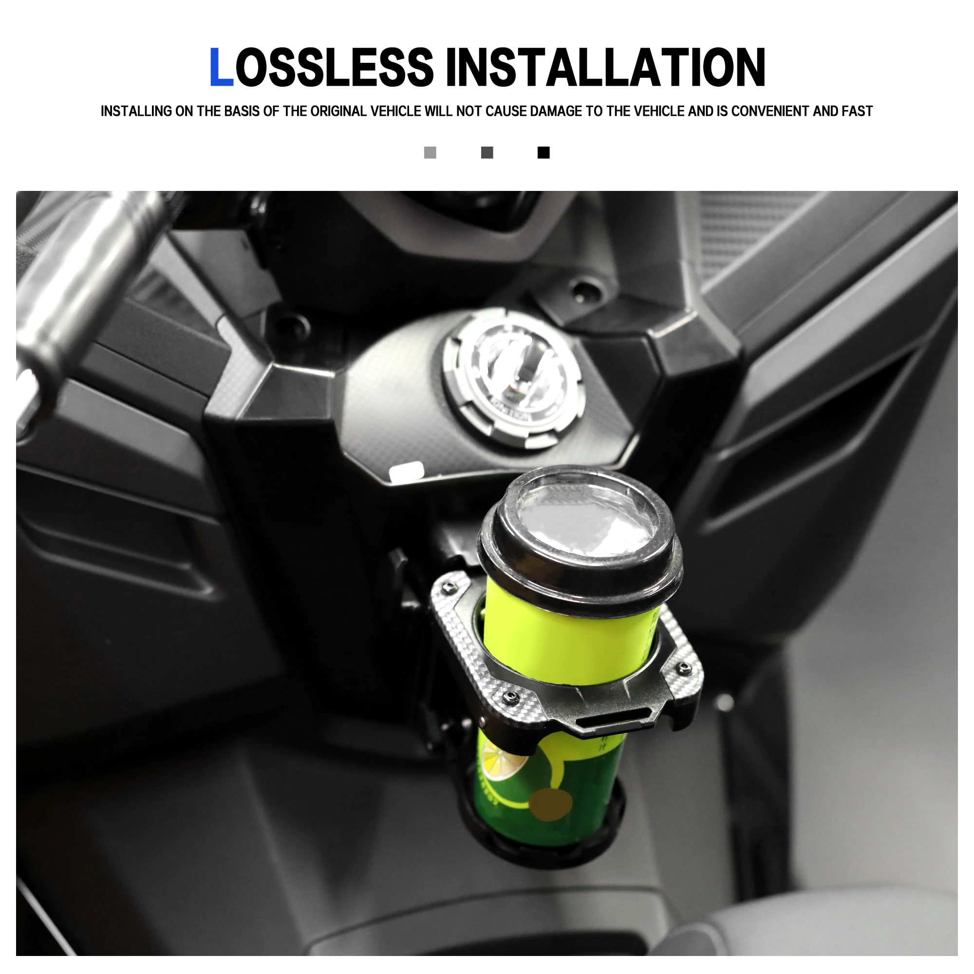 دراجة نارية Cruisym 250 سبائك الألومنيوم حامل الكأس ل SYM Cruisym 250 زجاجة مياه المشروبات حامل الكأس الخاص مع قاعدة