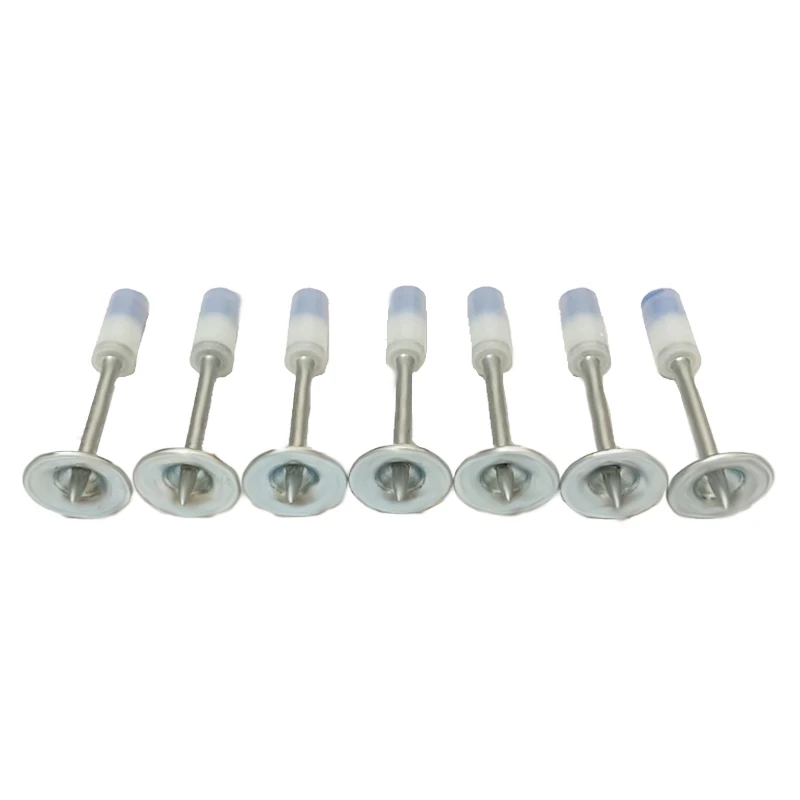 100Pcs/200Pcs/300Pcs  Round Nails Manual Fire Round Nail Gun Fixed Peg Nails 25mm/32mm/42mm Diameter 7.3mm For Mini Nail Gun