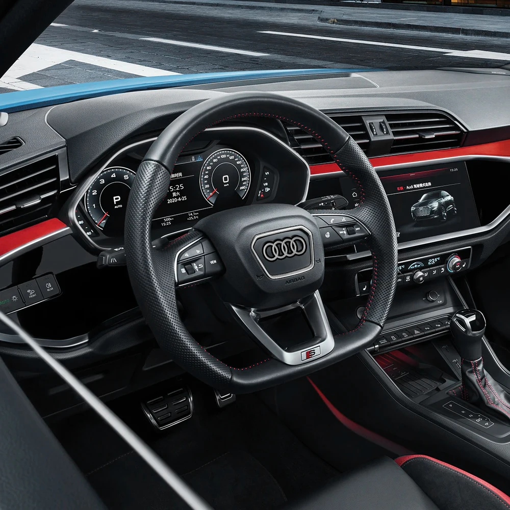 Lenkrad-Dekorationsring-Abdeckungsaufkleber für Audi A3 A7 Q3 Q7 Q5 E-TRON A8 A7L Q6 Q8 SQ5 Q5L A4L A6L A5 A8L – Detail 16