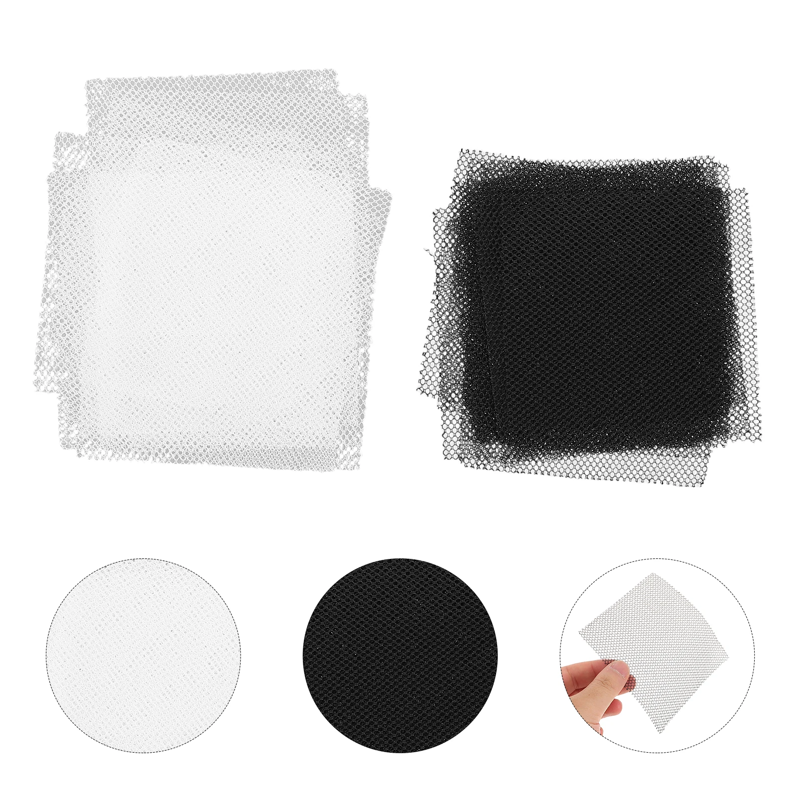 30Pcs Beast Eye Network Mesh for Embroidery Craft Blindfold Fursuit Cloth Eyes Child Mask Eye Mesh for Mask Printable Mesh Sheet