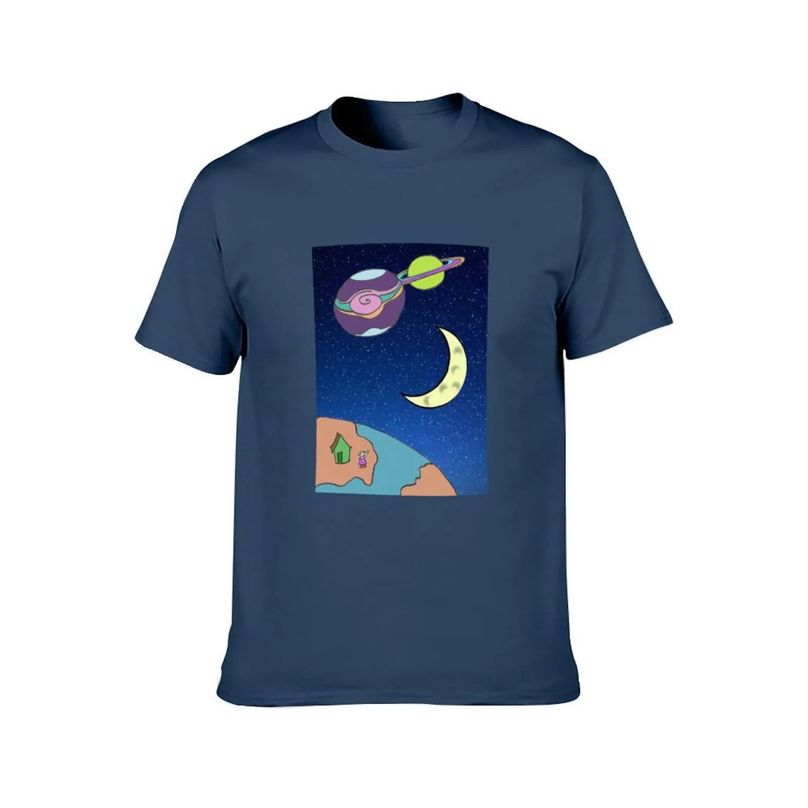 lil jenny waves to giove satty & the moon T-Shirt t shirt man plain t shirt man luxury T-Shirt