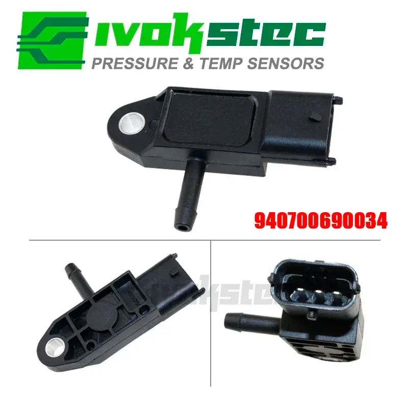 MAP Sensor 940700690034 Black for Renault Traffic Megane Clio Kangoo Logan Modus Thalia Direct Fit, Easy Installation