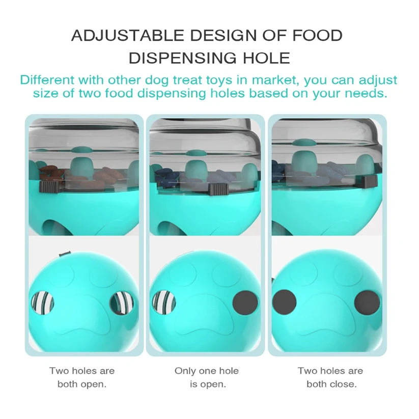 Distributore di dolcetti giocattolo per cani di piccola taglia Per cani di piccola taglia Interattivo Scuotendo Perdite Contenitore per alimenti Aumenta il bicchiere IQ Pista per animali Giocattolo rotolante
